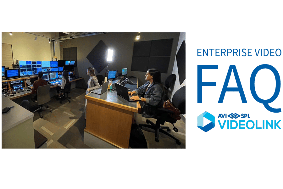 Enterprise Video FAQ production studio image